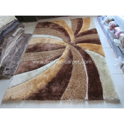 Silk & Maladori Shaggy with Fine Design Carpet